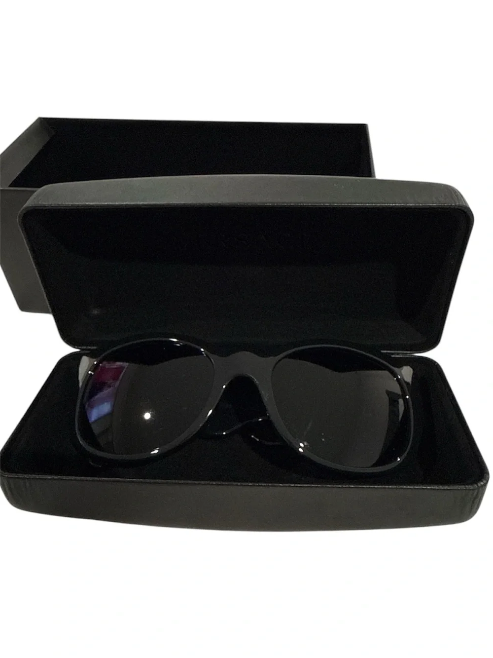 Versace Black Sunglasses with Gold Medallion Temple NWT